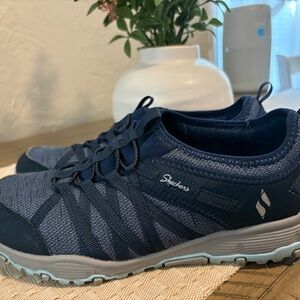 Skechers Women’s Navy Blue Slip-On Air Cooled Memory Foam Shoes